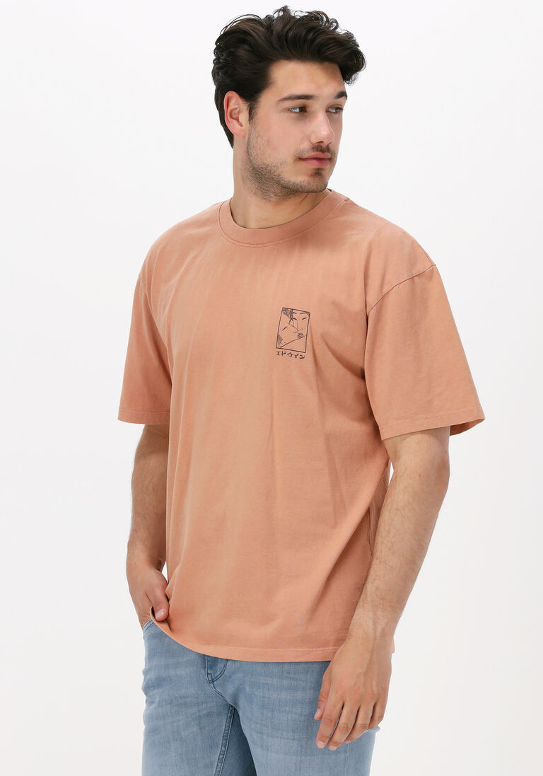 orangene edwin t-shirt kissu chest natural ts