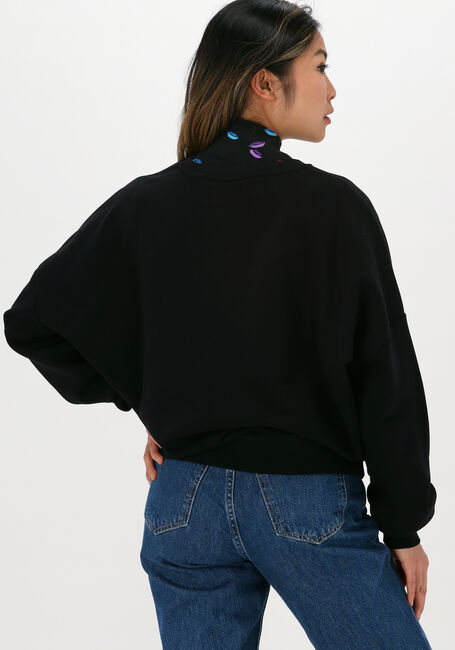 Schwarze COLOURFUL REBEL Sweatshirt SPACE DROPPED SHOULDER SWEAT - large