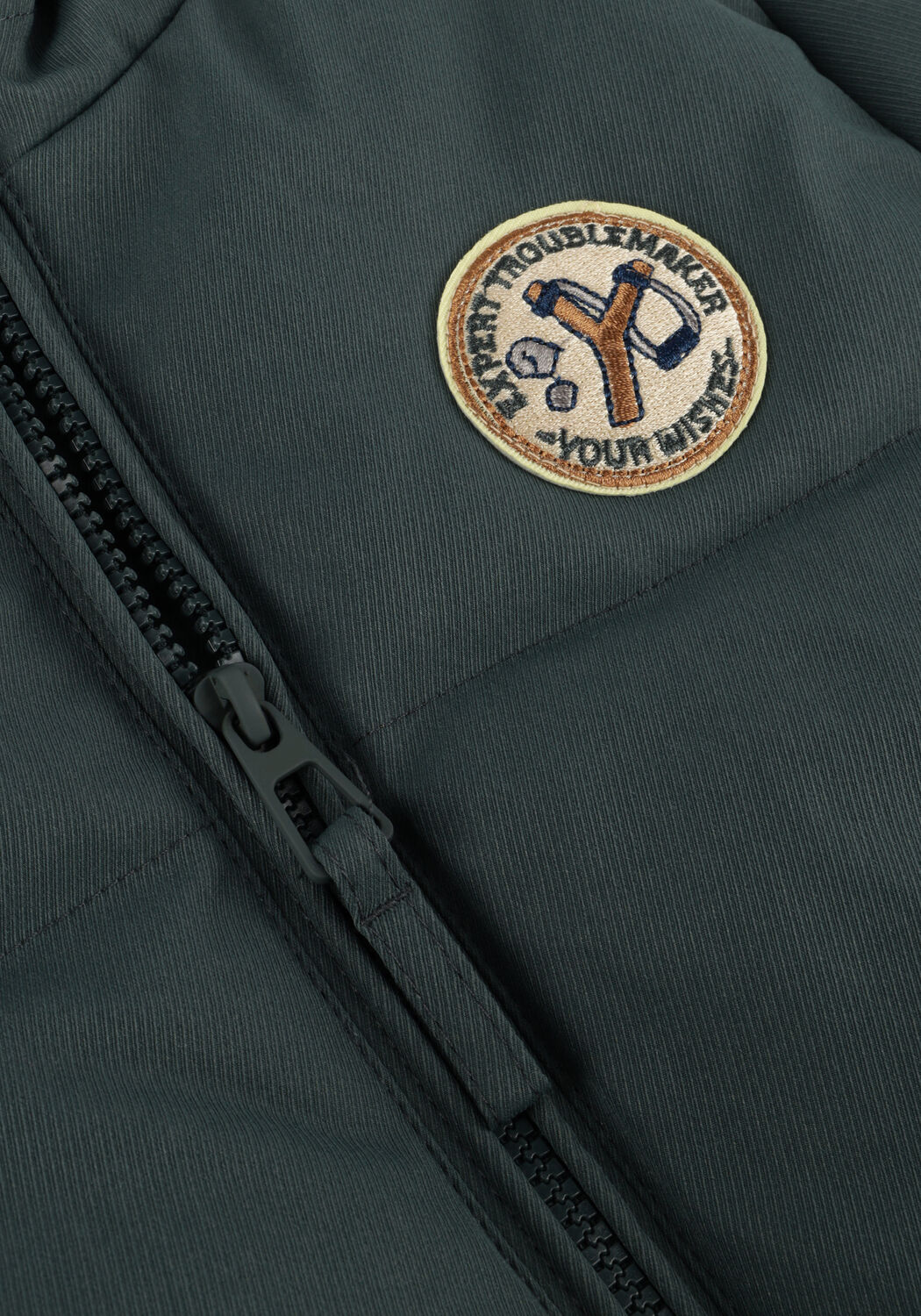 Dunkelgr&uuml;n YOUR WISHES Wattierte Jack SOLID PUFFER COAT - large