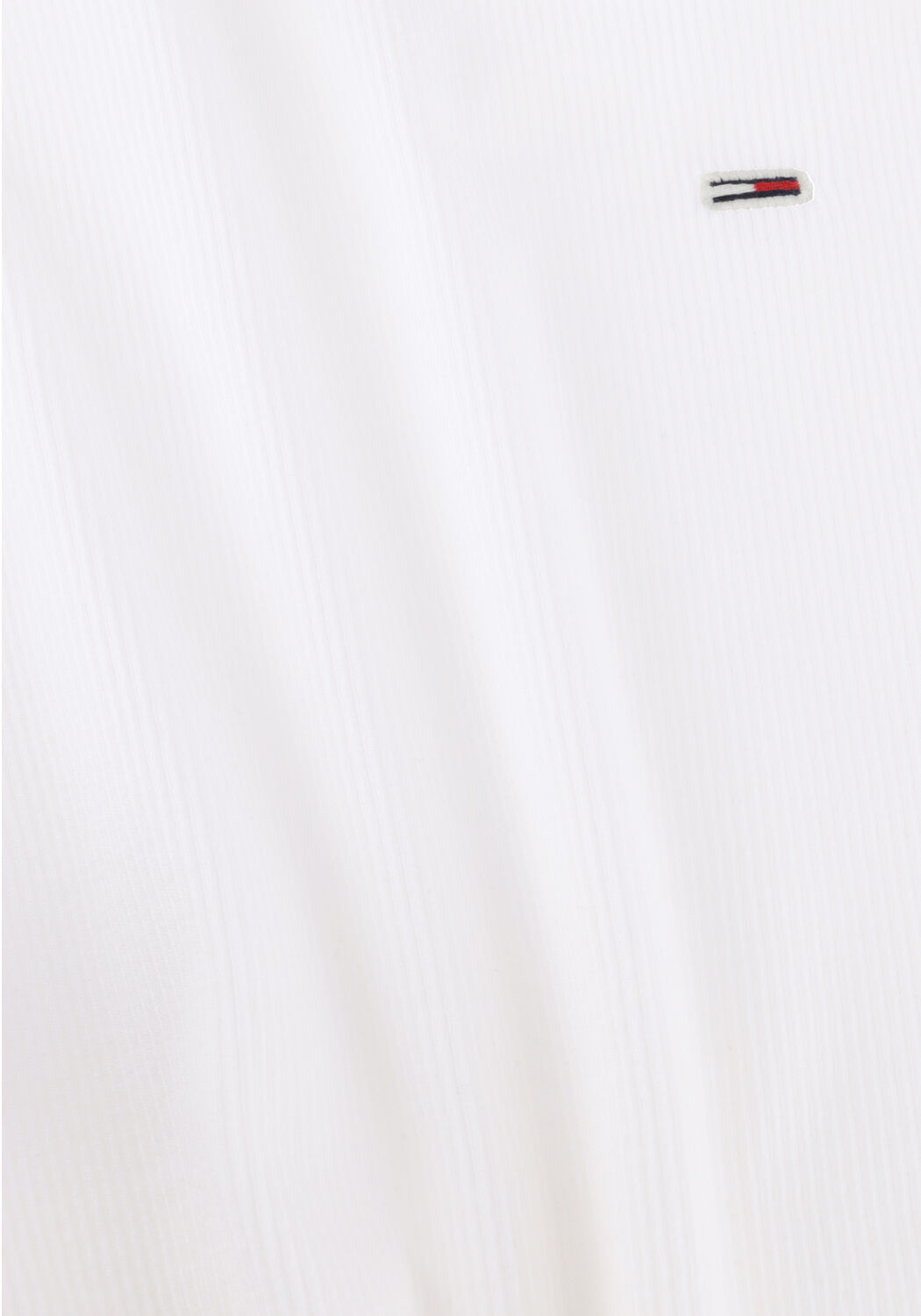 Wei&szlig;e TOMMY JEANS Top TJW SLIM ESSENTIAL RIB SS - large