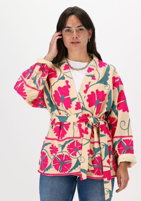 Mehrfarbige/Bunte SISSEL EDELBO Kimono SUZY EMBROIDERY JACKET - large