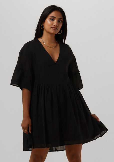 Schwarze ALIX THE LABEL Minikleid LADIES WOVEN BRODERIE A-LINE DRESS - large