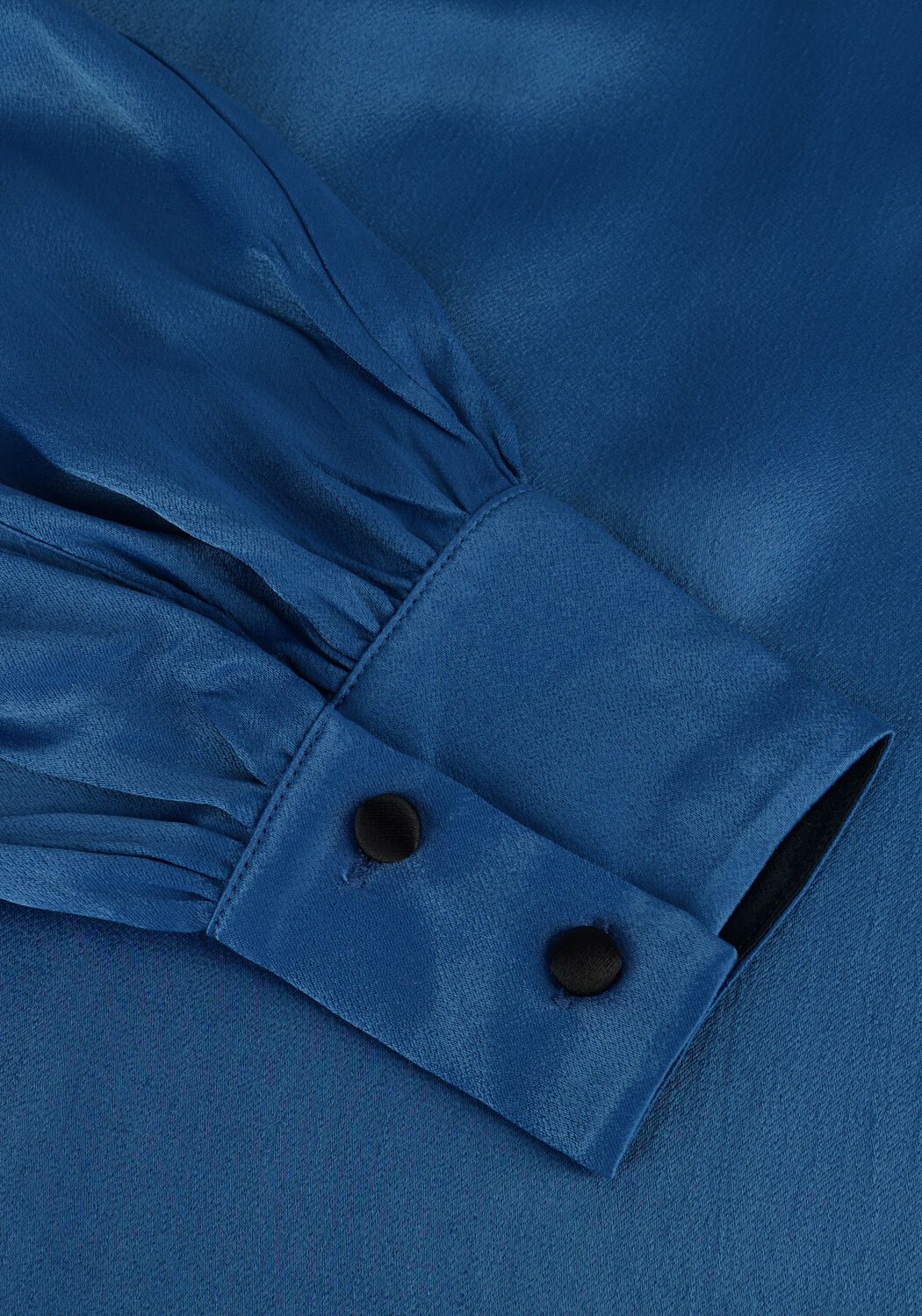 Blaue MOS MOSH Blusen SILJA GLOSSI BLOUSE - large