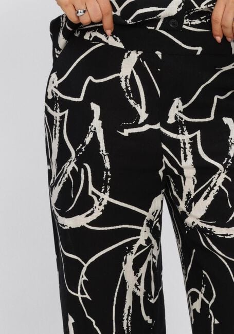 Schwarze OBJECT Weite Hose OBJSANNE ALINE WIDE PANT - large