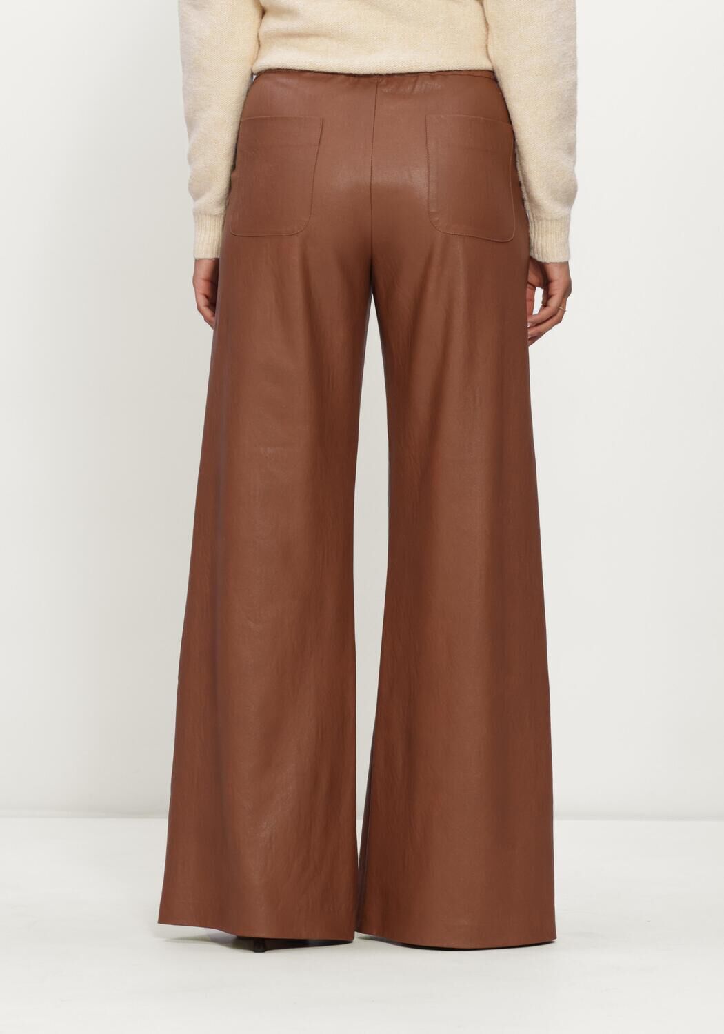 Braune CAROLINE BISS Weite Hose 4570 - large