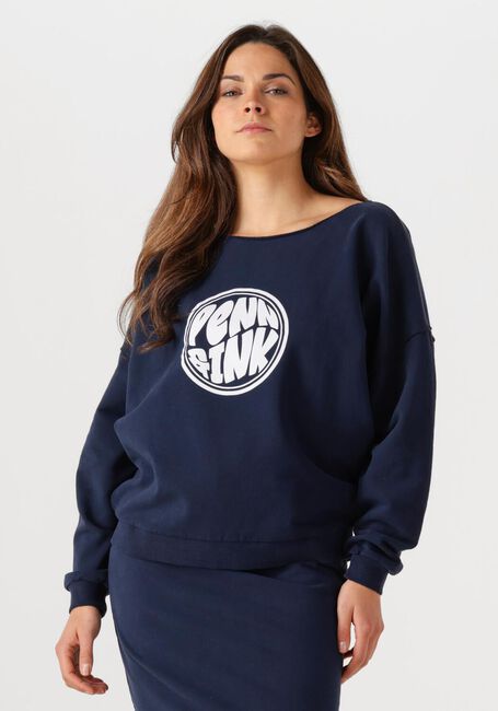 Dunkelblau PENN & INK Sweatshirt SWEATER PRINT - large