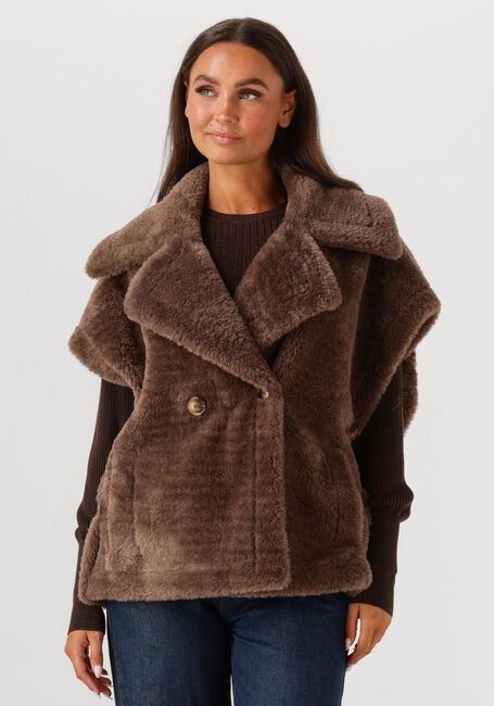 Braune IBANA Teddy-Jacke JAXEY - large