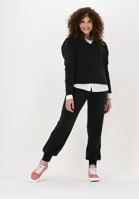 Schwarze SELECTED WOMEN Pullover SLFLORA LS V-NECK SWEAT TOP B - large