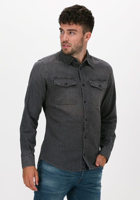 Graue G-STAR RAW Casual-Oberhemd C844 - LT WT NERO CRASER DENIM - large