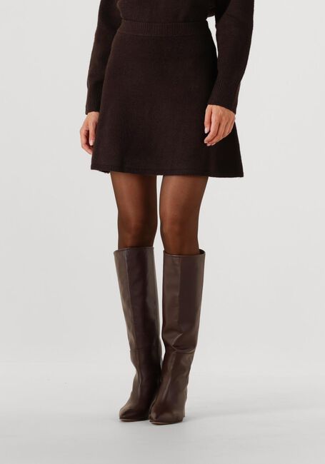 Braune NEO NOIR Minirock GISA KNIT SKIRT - large