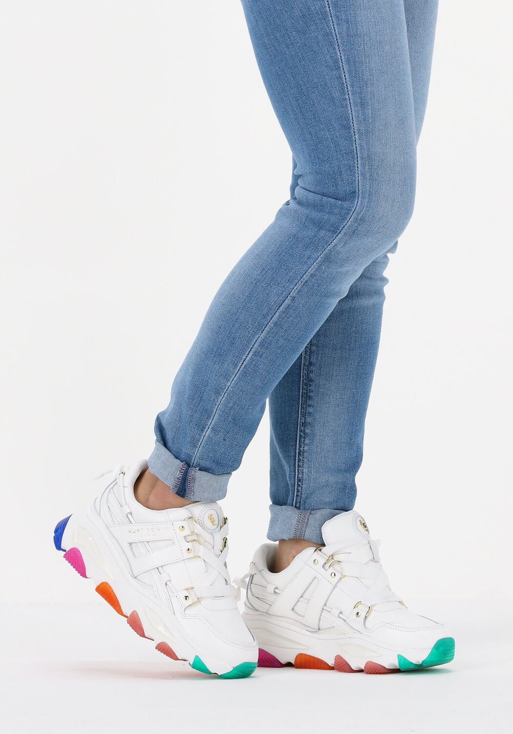 Wei&szlig;e KURT GEIGER LONDON Sneaker Low LETTIE - large