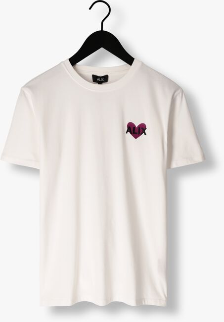 Weiße ALIX THE LABEL T-shirt LADIES KNITTED ALIX HEART T-SHIRT - large