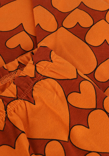 Orangene CARLIJNQ Schlaghose HEARTS - FLARED LEGGING - large
