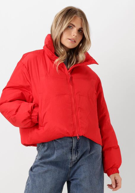 Rote CO'COUTURE Wattierte Jack FROSTY CROP PURR JACKET - large