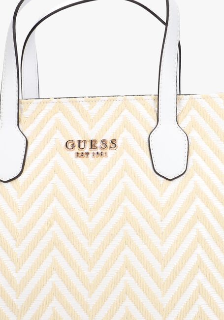 Weiße GUESS Handtasche SILVANA 2 COMPARTMENT TOTE - large