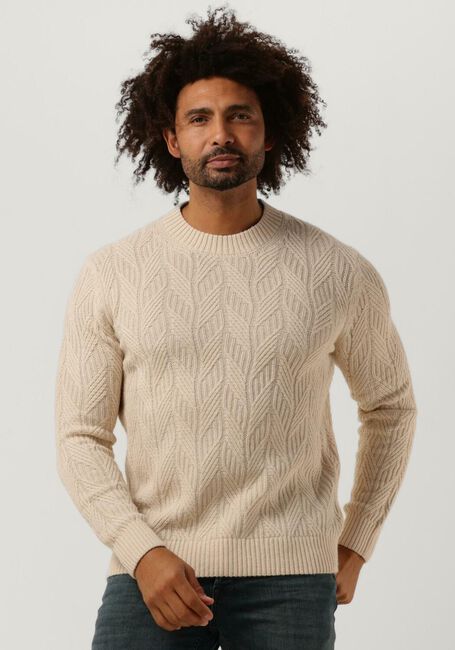 Sand SELECTED HOMME Pullover CARIS LS KNIT CREW NECK - large