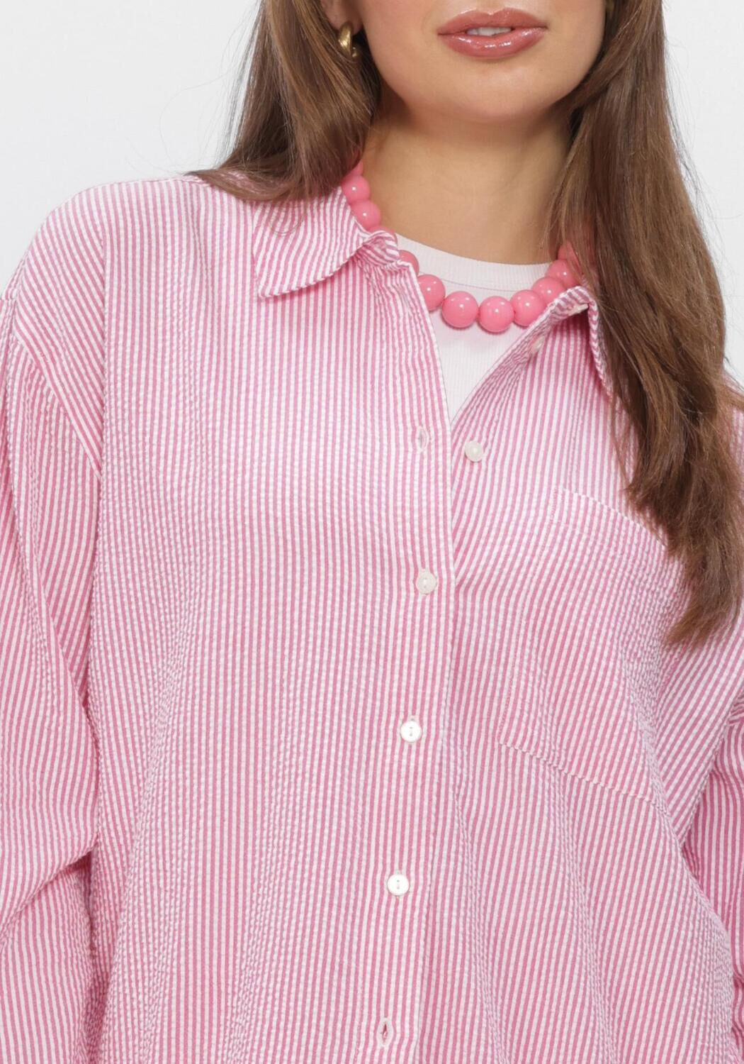 Wei&szlig;e MSCH COPENHAGEN Blusen MSCHFELICITY SHIRT STP - large