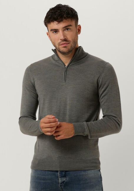 Grüne PROFUOMO Rollkragenpullover PULLOVER HALFZIP - large
