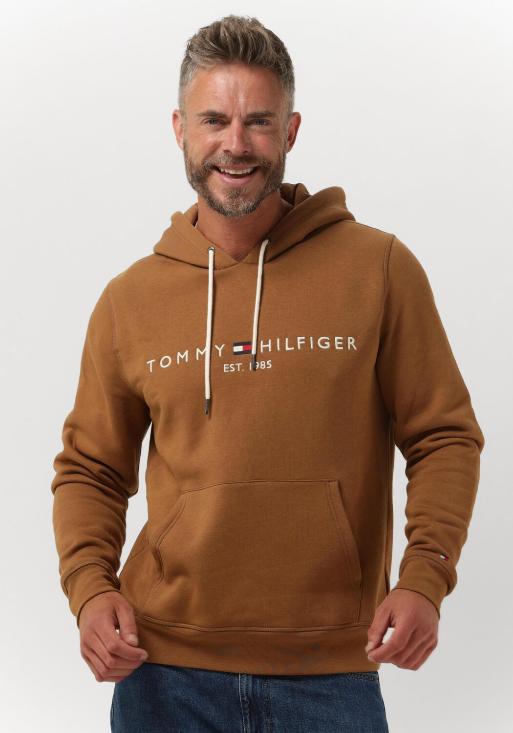Braune TOMMY HILFIGER Sweatshirt TOMMY LOGO HOODY Omoda
