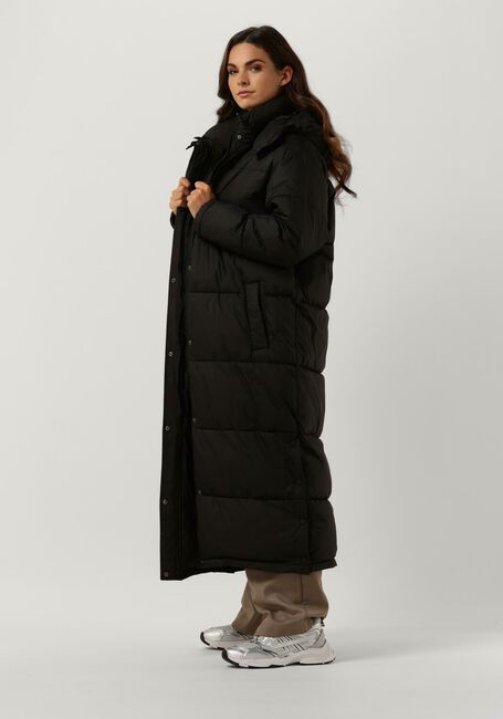 Schwarze NOTRE-V Wattierte Jack PUFFER LONG - large