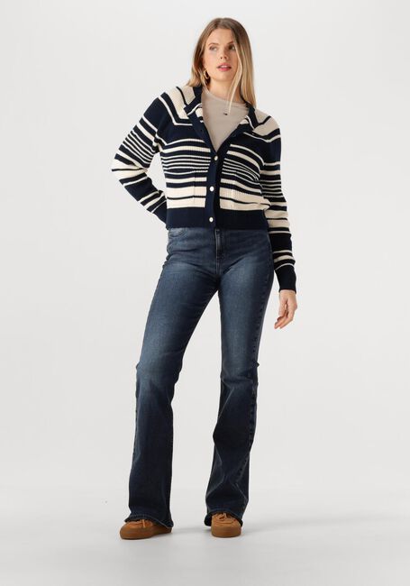 Beige TOMMY JEANS Top TJW SLIM ESSENTIAL RIB LS - large