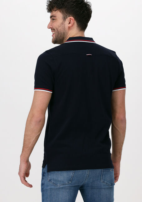 Dunkelblau TOMMY HILFIGER Polo-Shirt TIPPED HILFIGER PLACKET SLM POLO - large