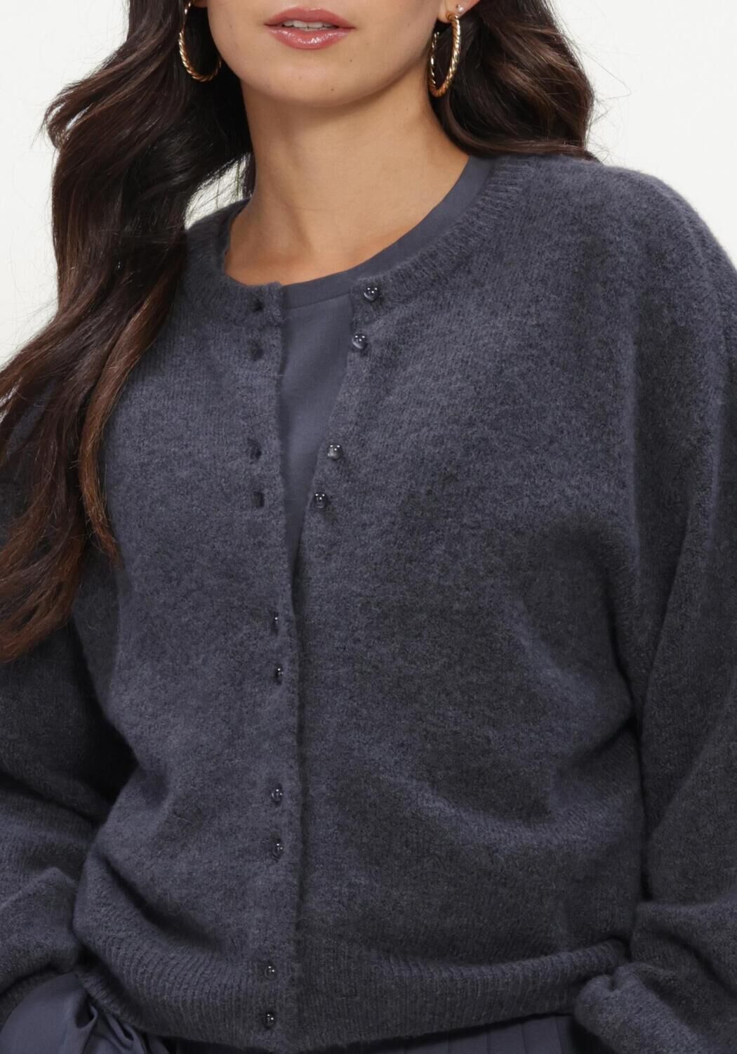 Dunkelgrau MSCH COPENHAGEN Strickjacke MSCHBONDIE HOPE CARDIGAN - large