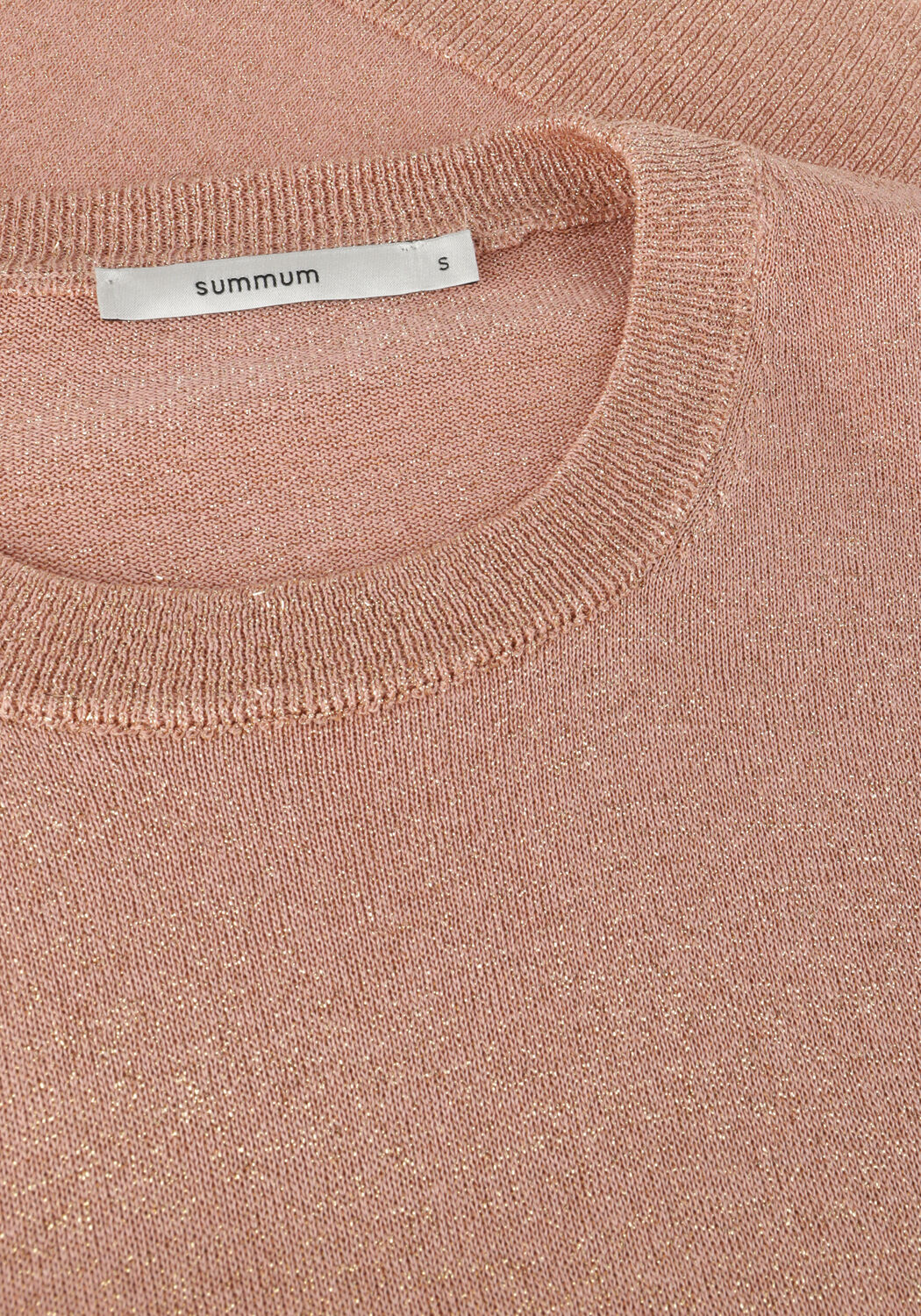 Rosane SUMMUM Top OVERSIZED SLEEVELESS SWEATER SHIMMERING LUREX KNIT - large