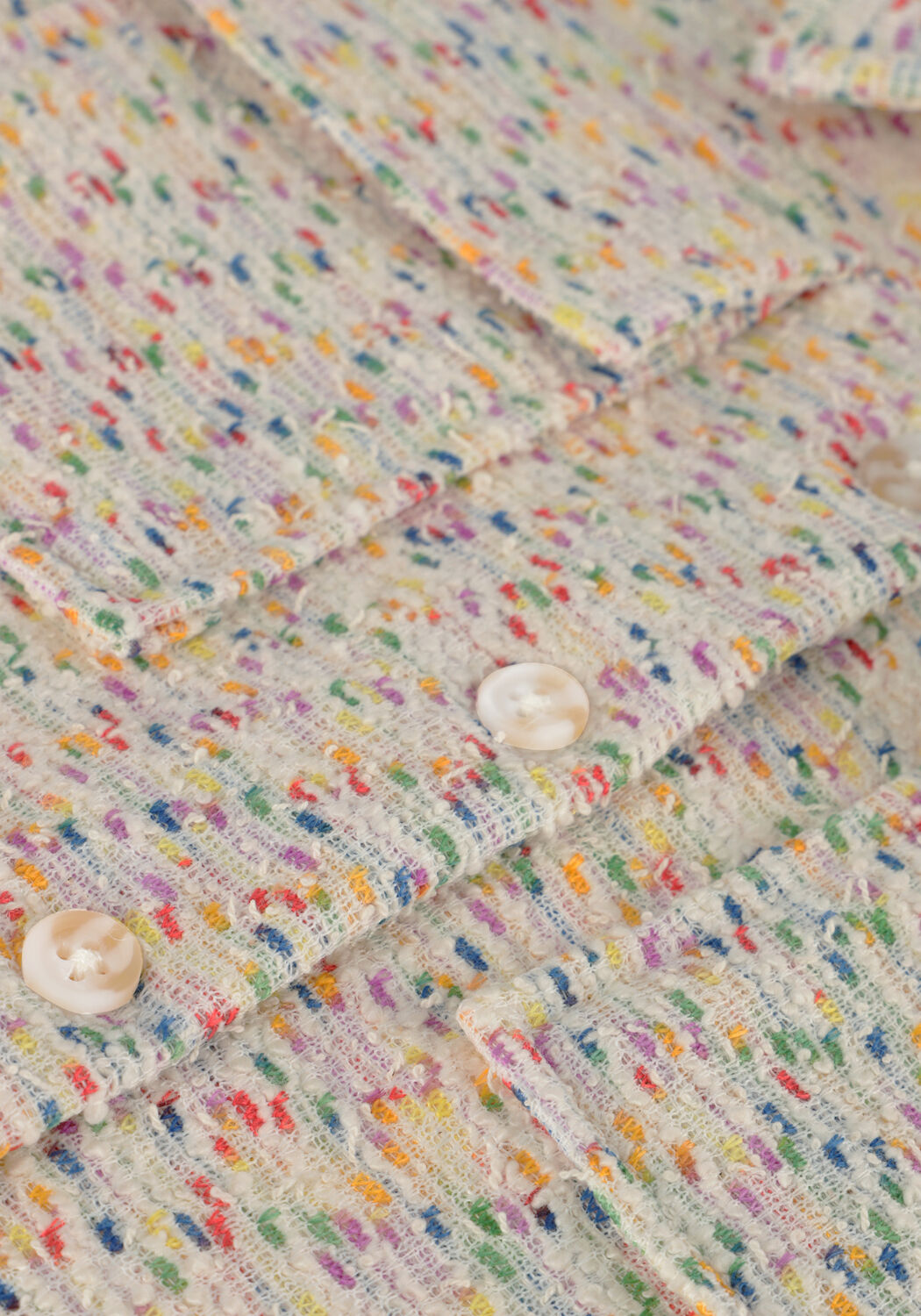 Ecru MOODSTREET Gilet GIRLS JACQUARD JACKET - large