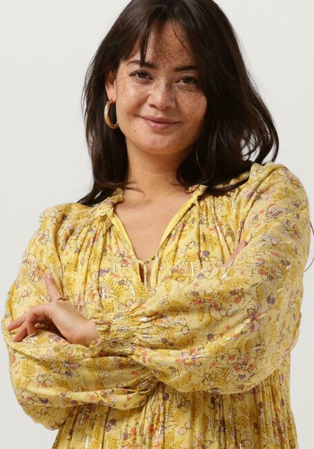 Gelbe SUNCOO Minikleid CAROLE - large