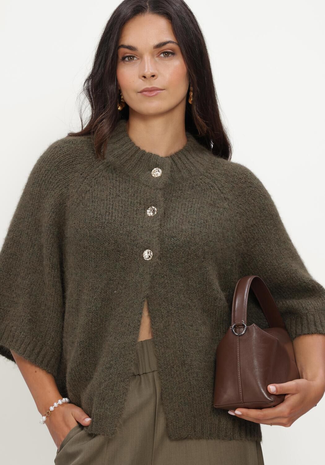 Khaki NOTRE-V Pullover NV-IMARA - large