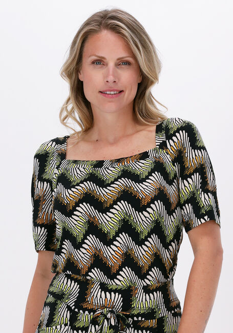 Schwarze VANILIA Top RETRO ZIGZAG SQUARE - large