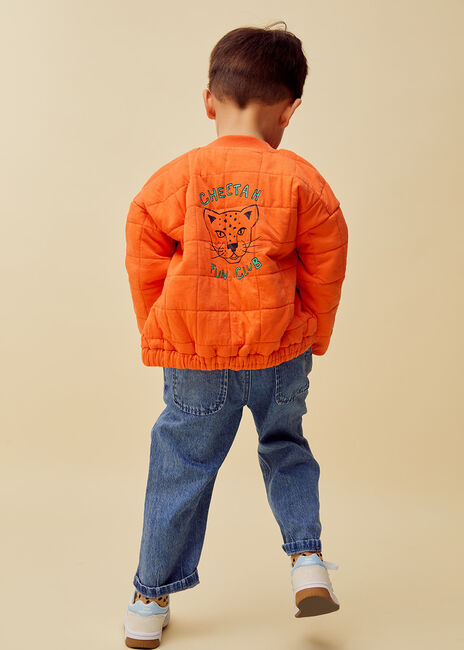 Orangene Sproet & Sprout Wattierte Jack QUILTED JACKET CHEETAH - large