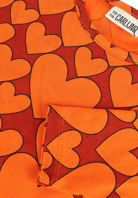 Orangene CARLIJNQ  HEARTS - RUFFLED TOP LONGSLEEVE - large
