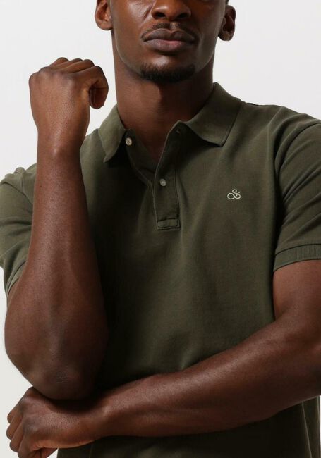 Dunkelgrün SCOTCH & SODA Polo-Shirt GARMENT DYE ORGANIC COTTON PIQUE POLO - large