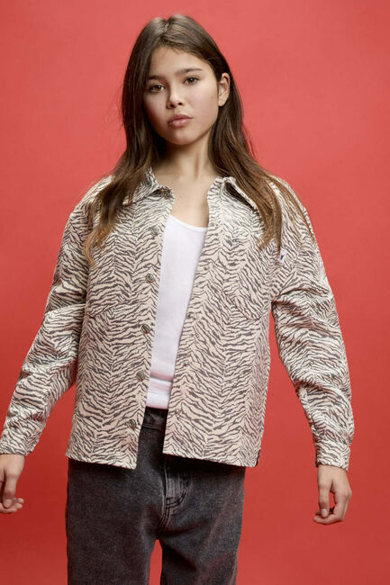 Sand ALIX MINI Jack WOVEN TIGER JACQUARD BOUCLE JACKET - large