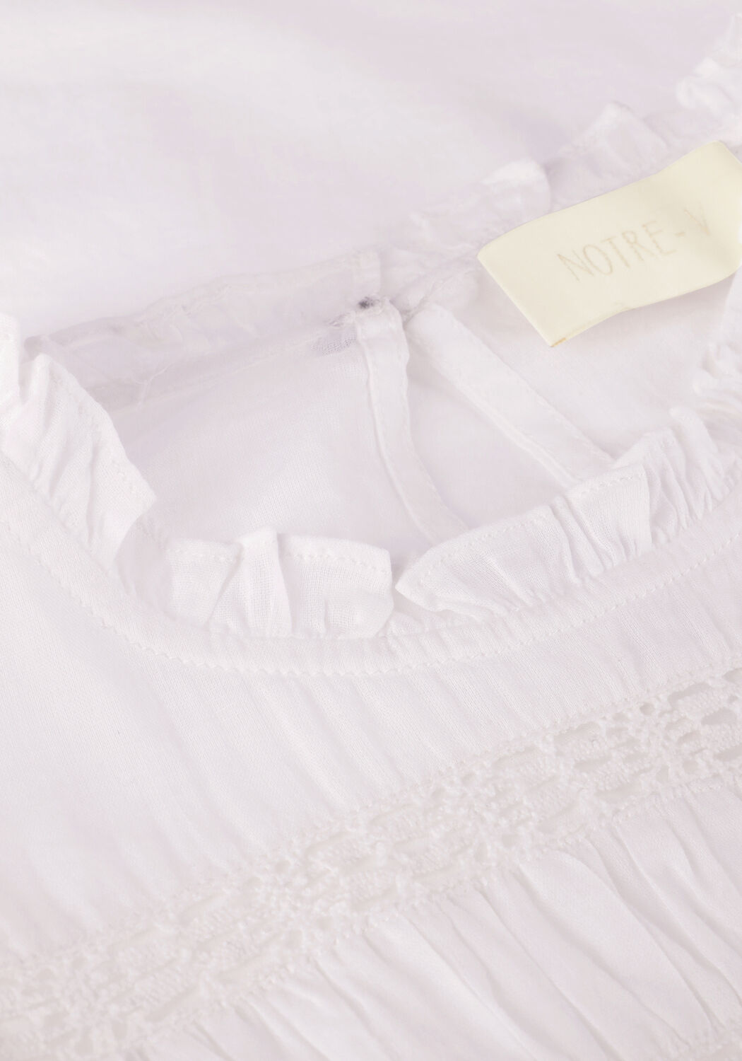 Wei&szlig;e NOTRE-V Blusen VOILE BLOUSE - large