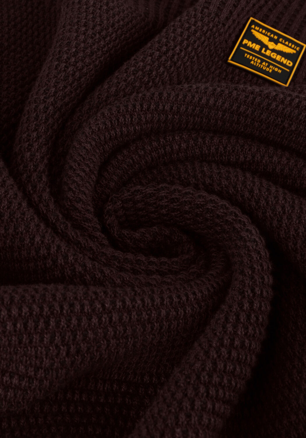 Bordeaux PME LEGEND Pullover CREWNECK COTTON PLATED - large