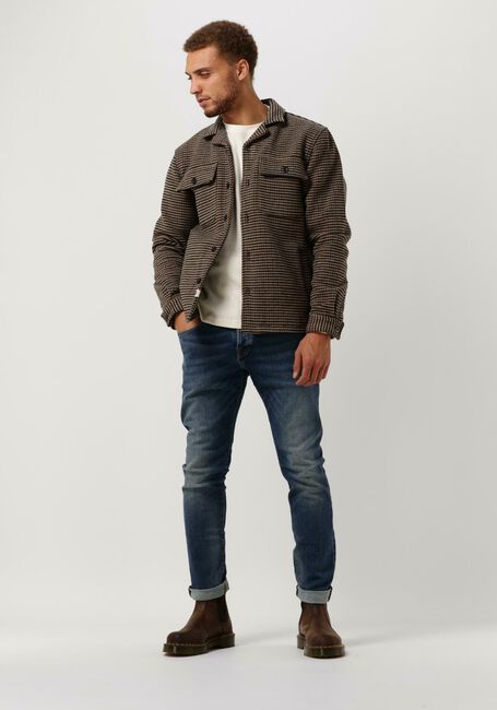Braune ANERKJENDT Jack AKCUBA DOGTOOTH OVERSHIRT - large