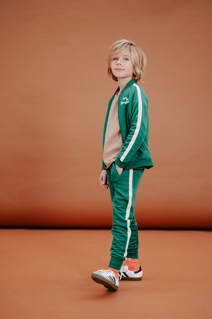 Grüne Sproet & Sprout Strickjacke TRACK JACKET RUE DE PARAPLUIE - large