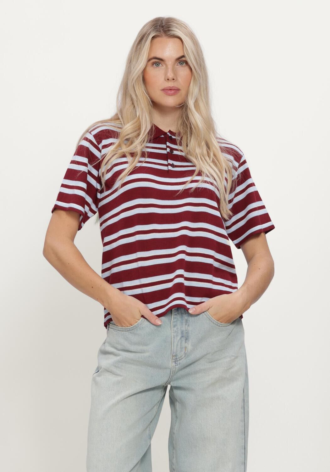 Bordeaux NOTRE-V Polo-Shirt NV-INSE - large