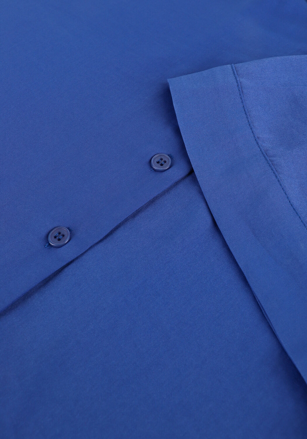 Blaue MSCH COPENHAGEN Blusen ADONIA POLYSILK 2/4 SHIRT - large