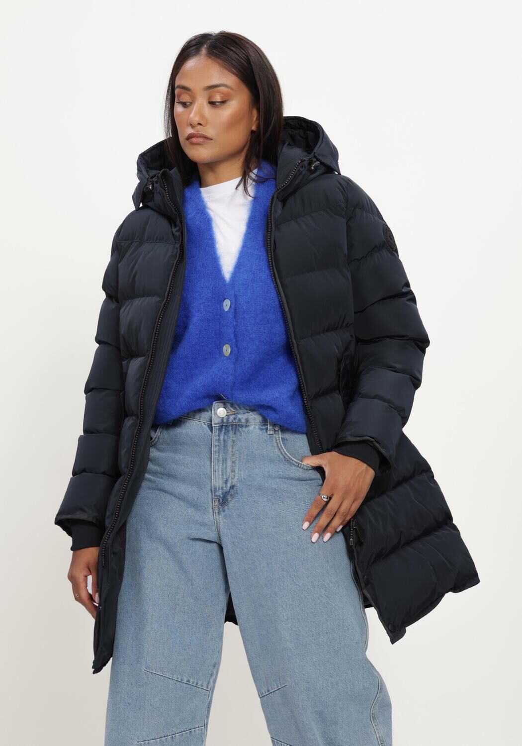Dunkelblau AIRFORCE Wattierte Jack JADE JACKET - large
