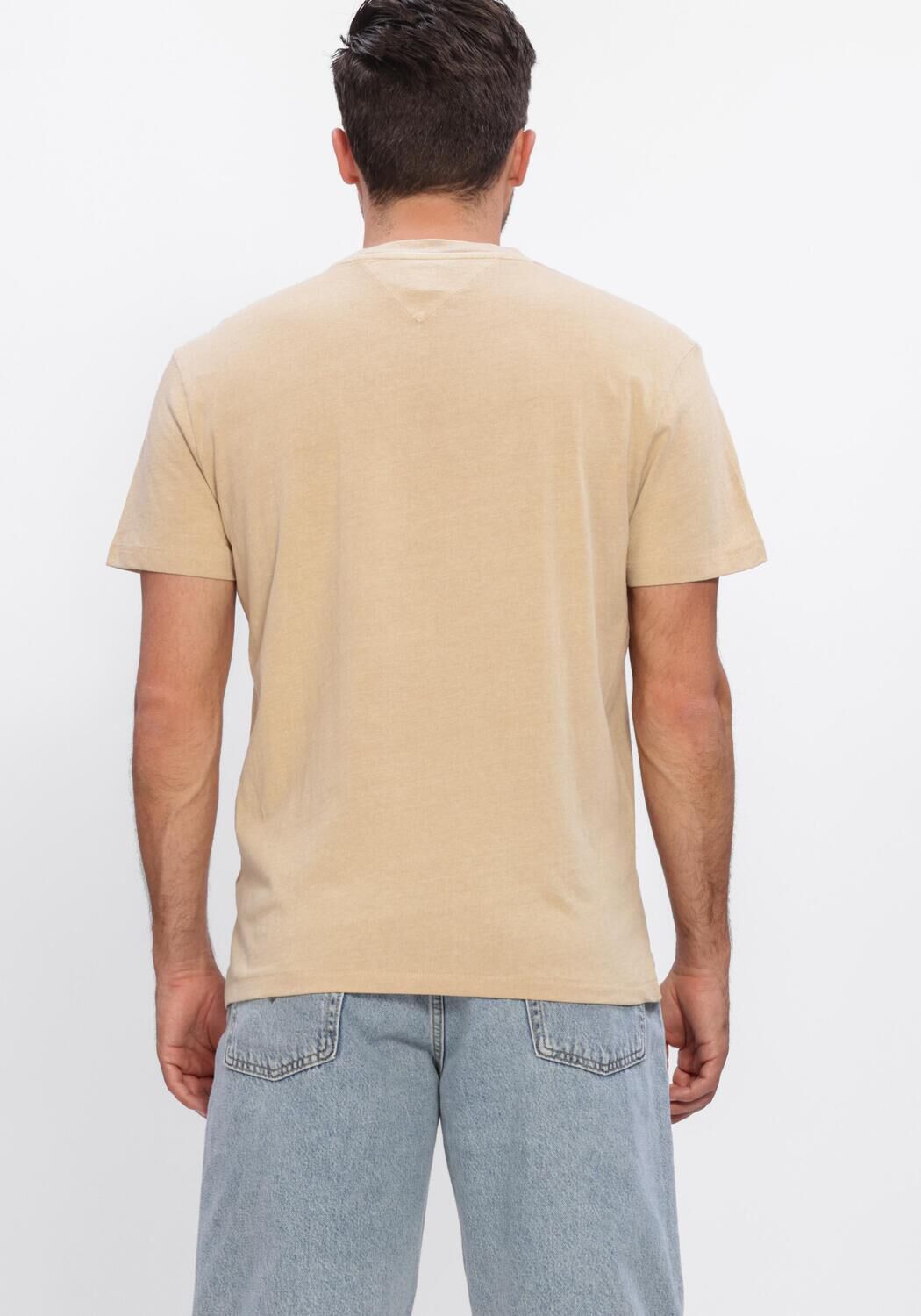 Beige TOMMY JEANS T-shirt TJM REG LA WAVING FLAG EXT - large