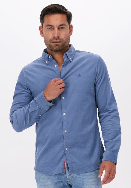 Blaue SCOTCH & SODA Casual-Oberhemd SLIM-FIT FINE CORDUROY SHIRT - large