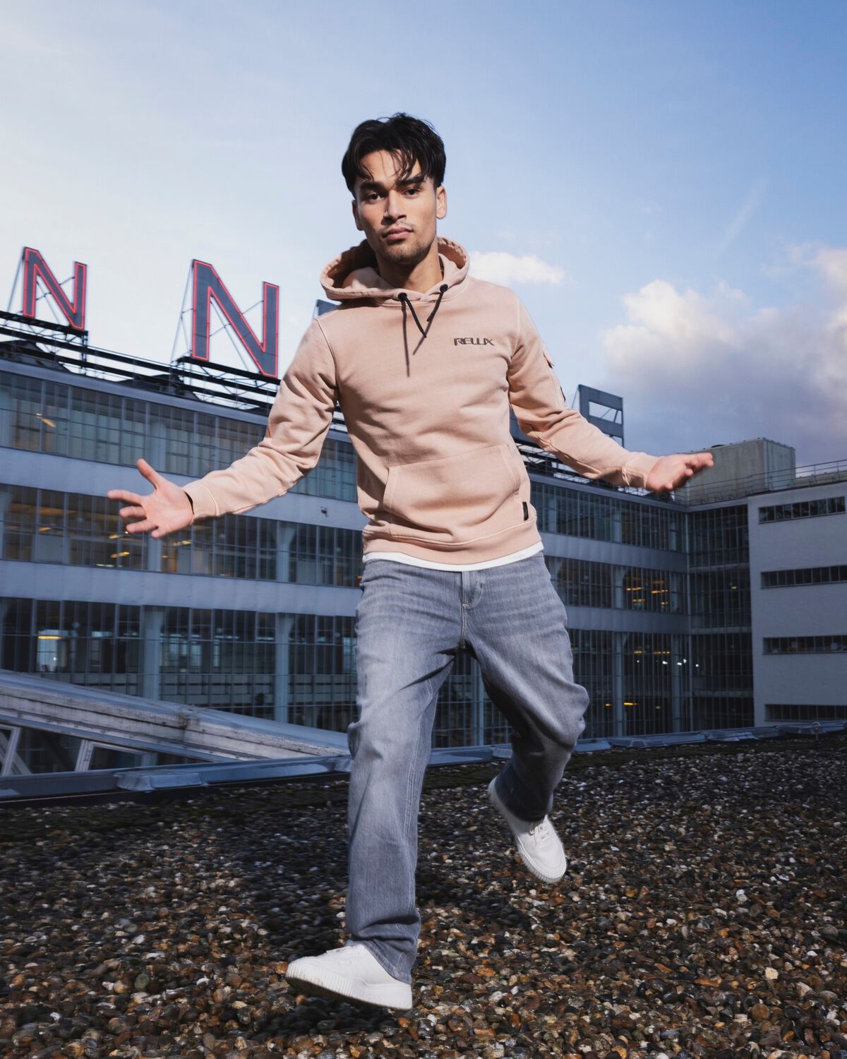  RELLIX Sweatshirt HOODIE RELLIX WASHED - large