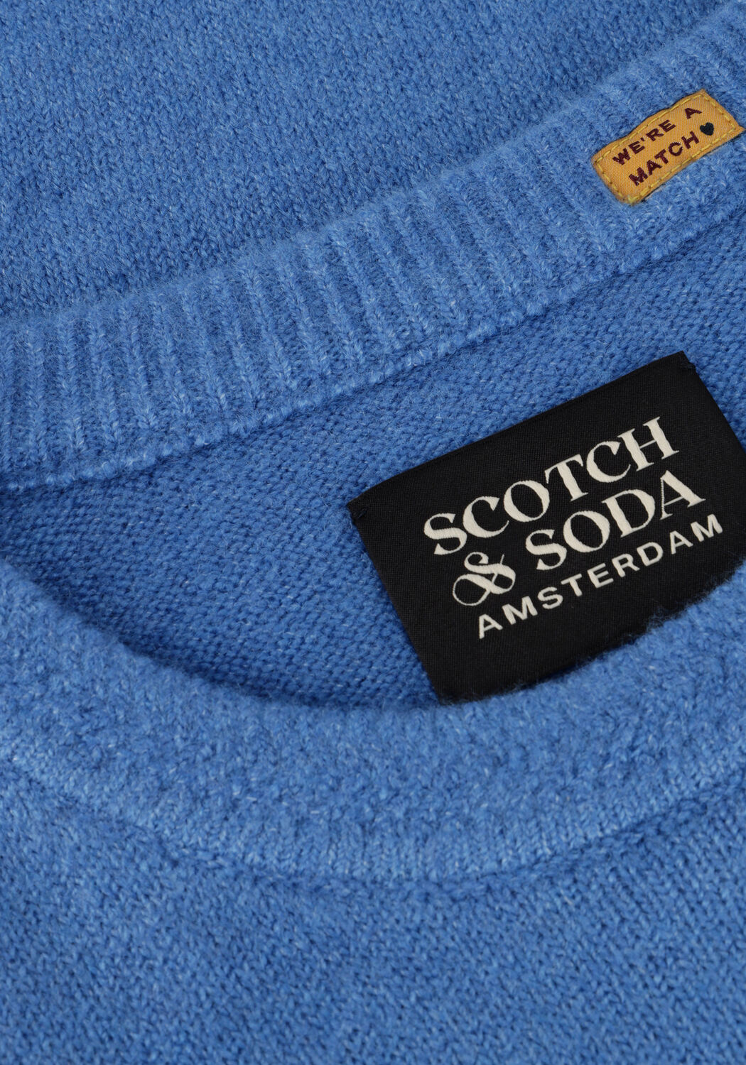 Blaue SCOTCH & SODA Pullover SOFT KNIT REGULAR FIT SWEATER - large