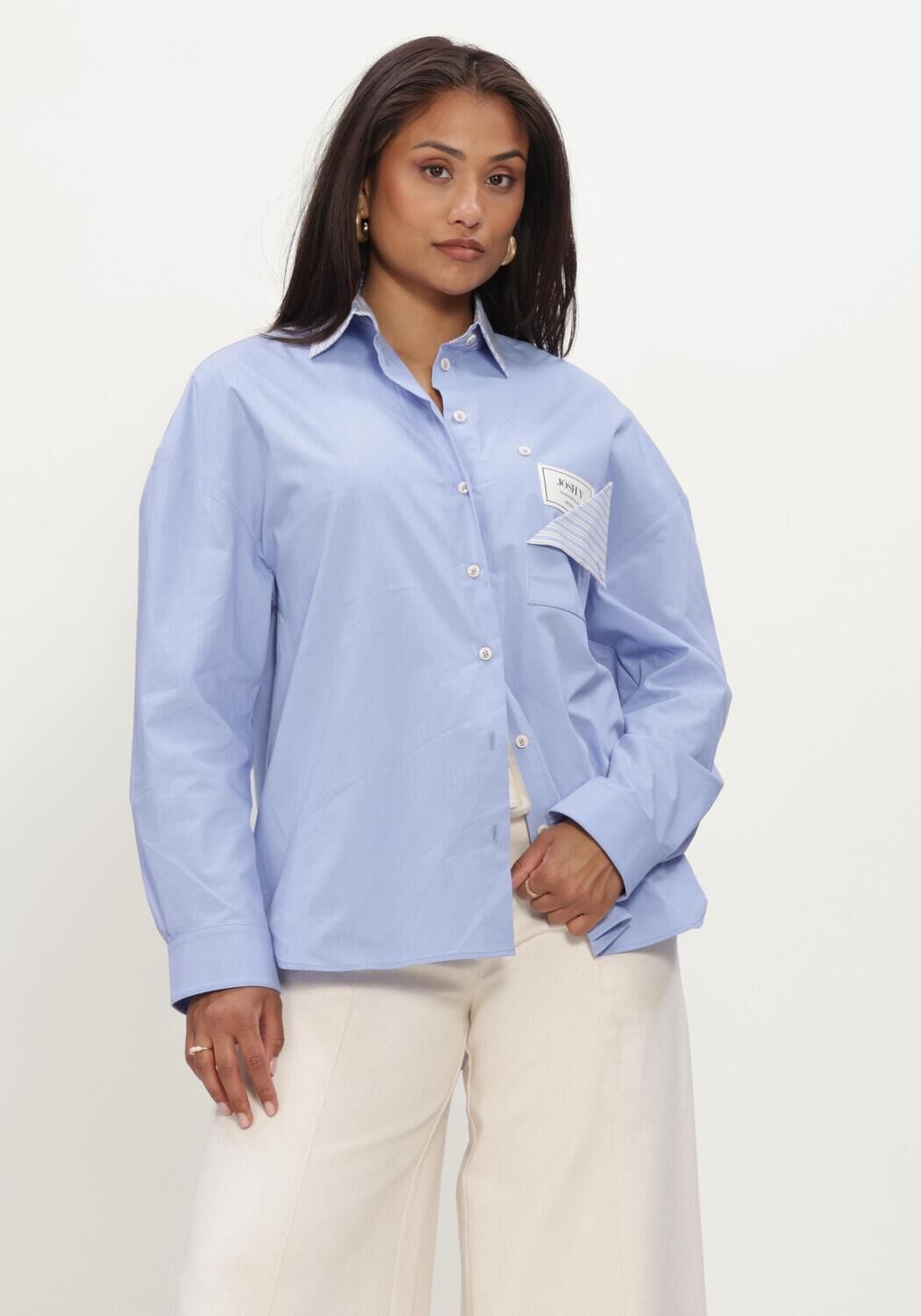 Hellblau JOSH V Blusen ROMULO BLOUSE - large