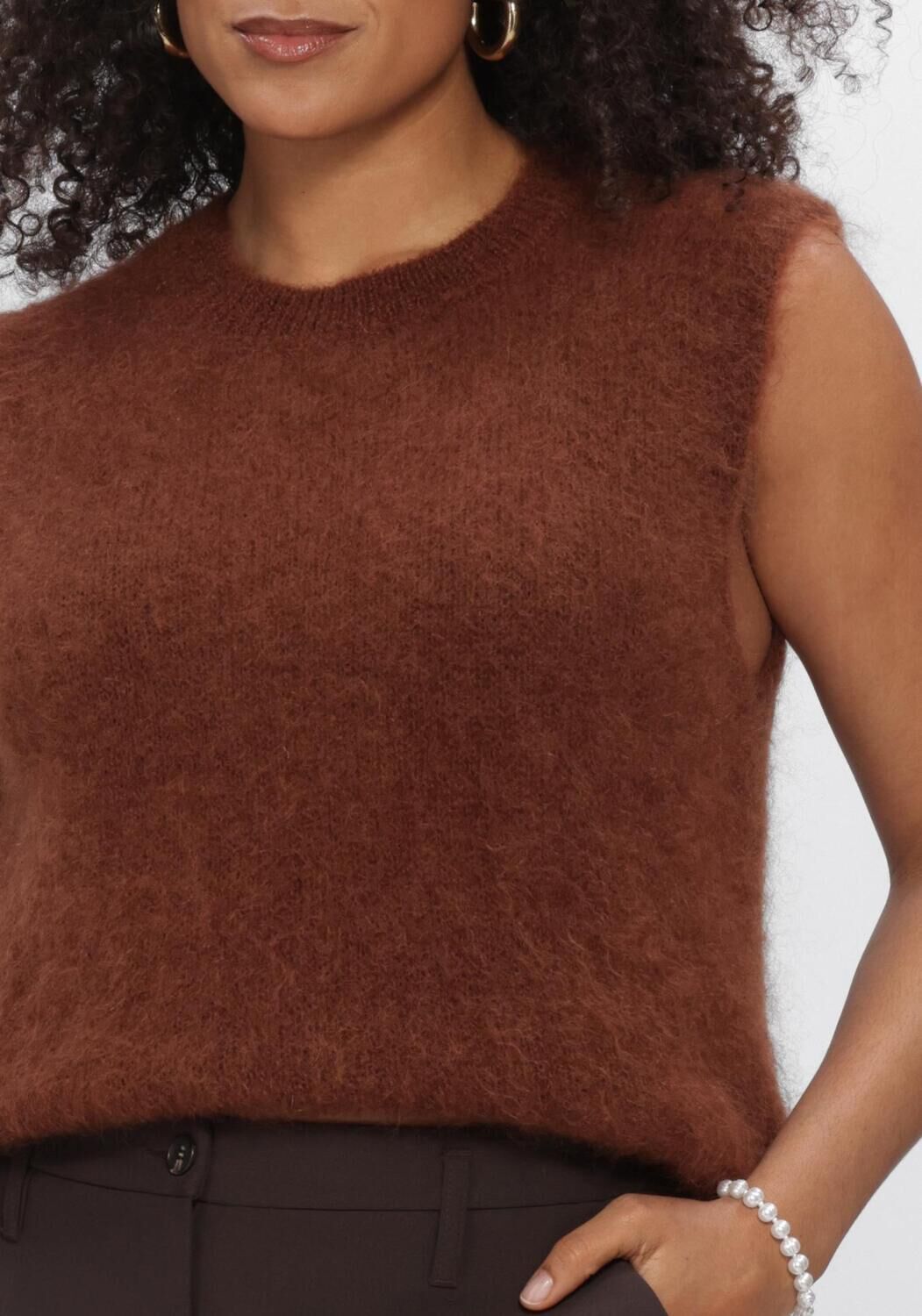 Braune SUMMUM Spencer SPENCER KID MOHAIR KNIT - large