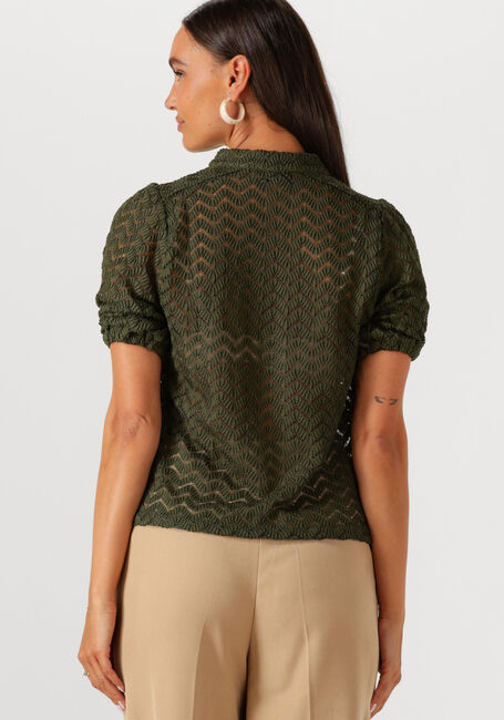 Dunkelgrün MINUS Blusen JEVA HALF SLEEVE BLOUSE - large